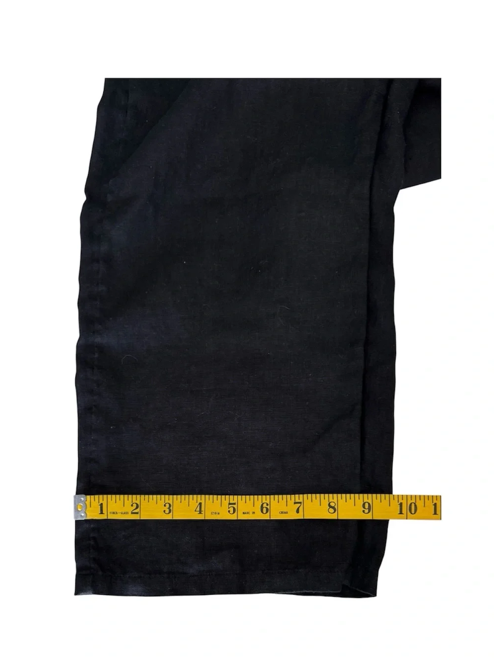 J. Crew Black 💯 Linen Wide-Leg Drawstring Pants Size Small - Picture 9 of 14